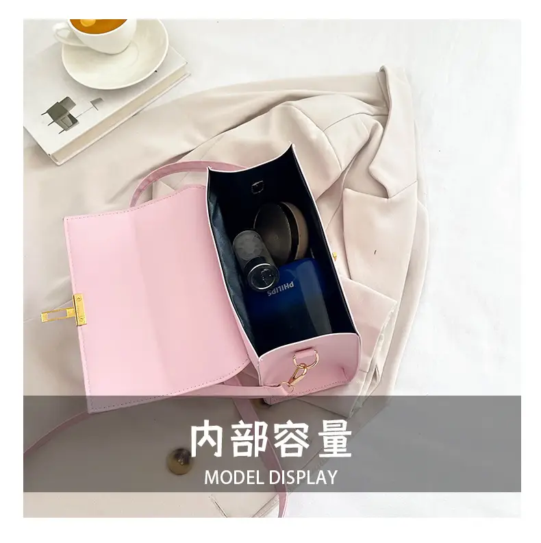 Trendy Purple Square Shoulder Bag for Women — feature 10