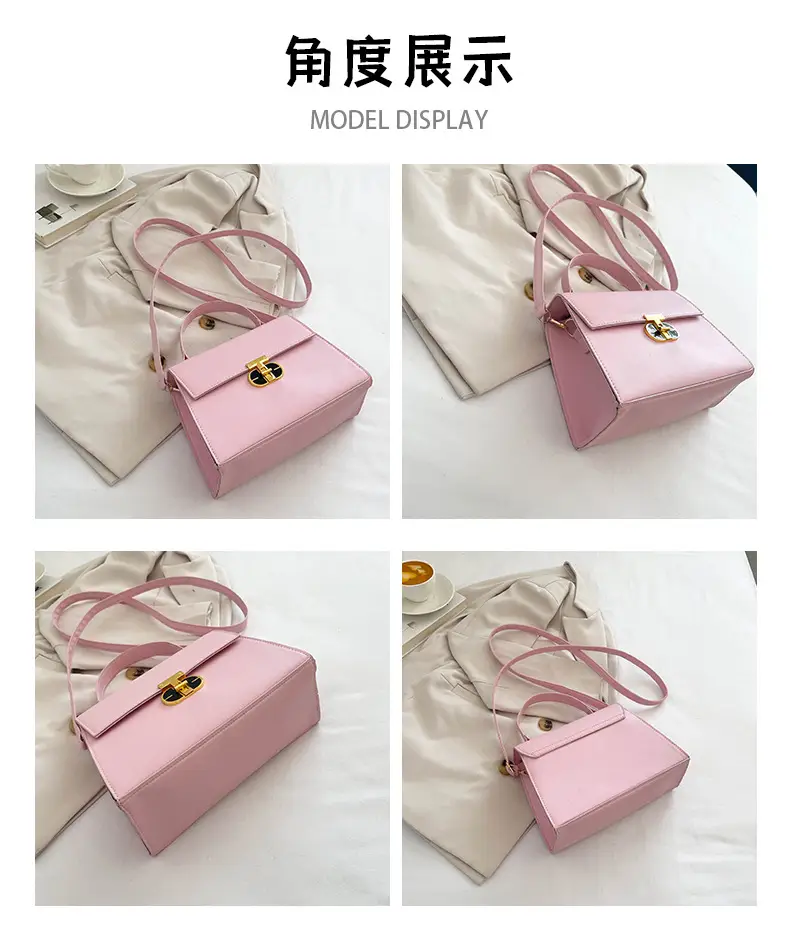 Trendy Purple Square Shoulder Bag for Women — feature 11