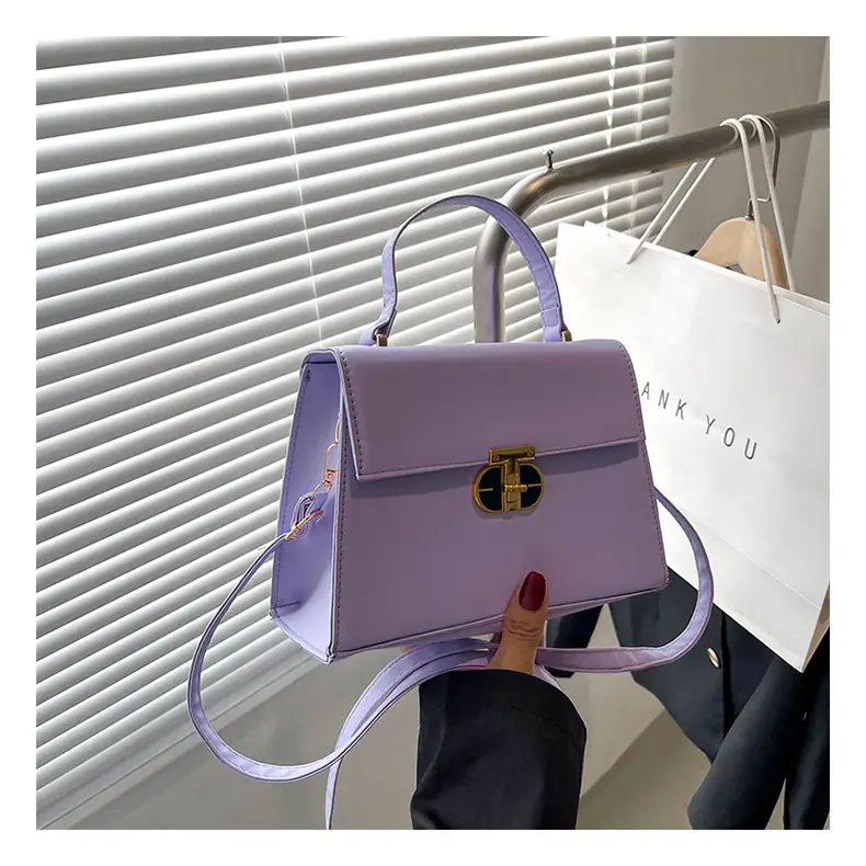 Trendy Purple Square Shoulder Bag for Women — feature 32