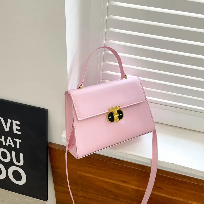 Trendy Purple Square Shoulder Bag for Women - Image 3