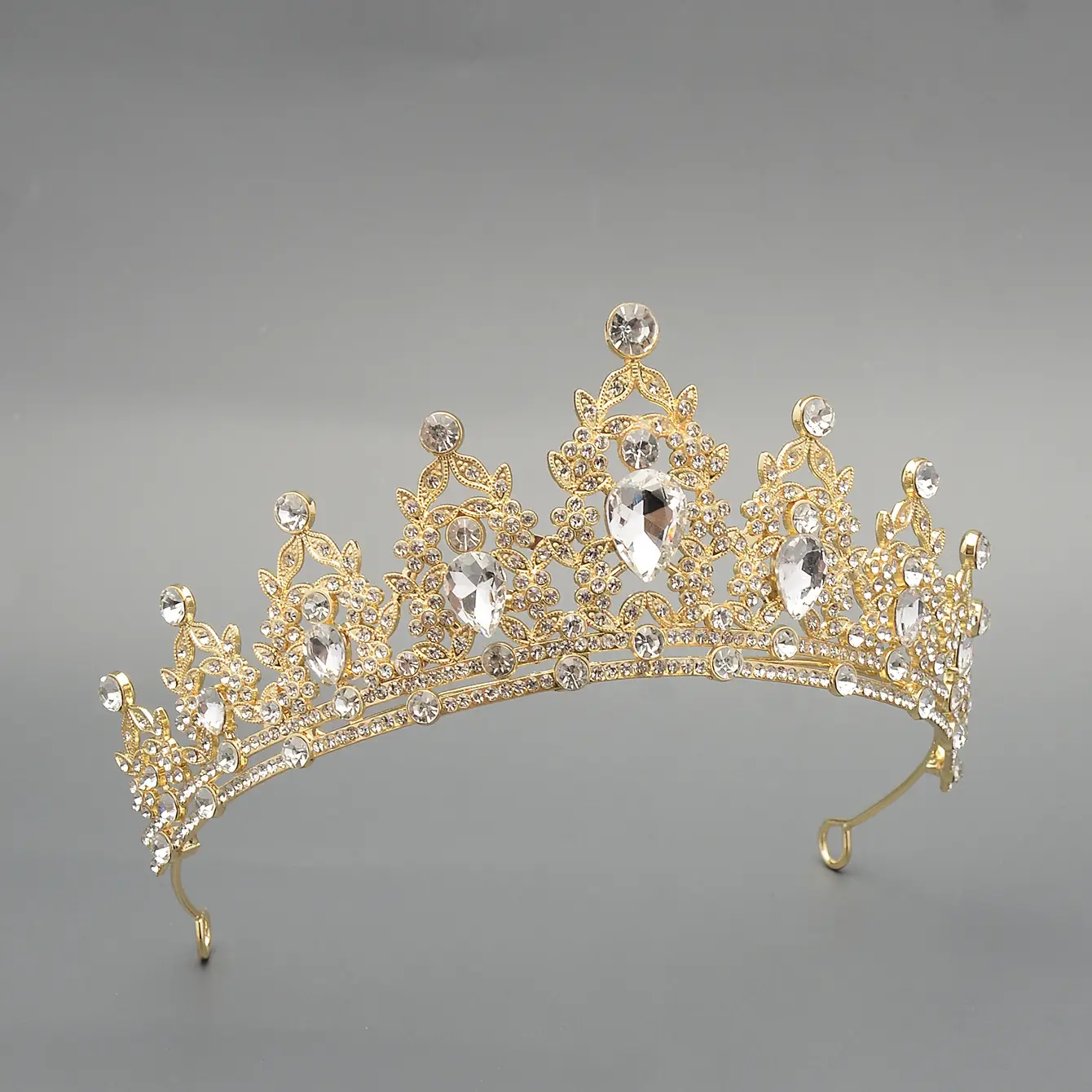 European Crown with Green Rhinestones for Women - Image 12