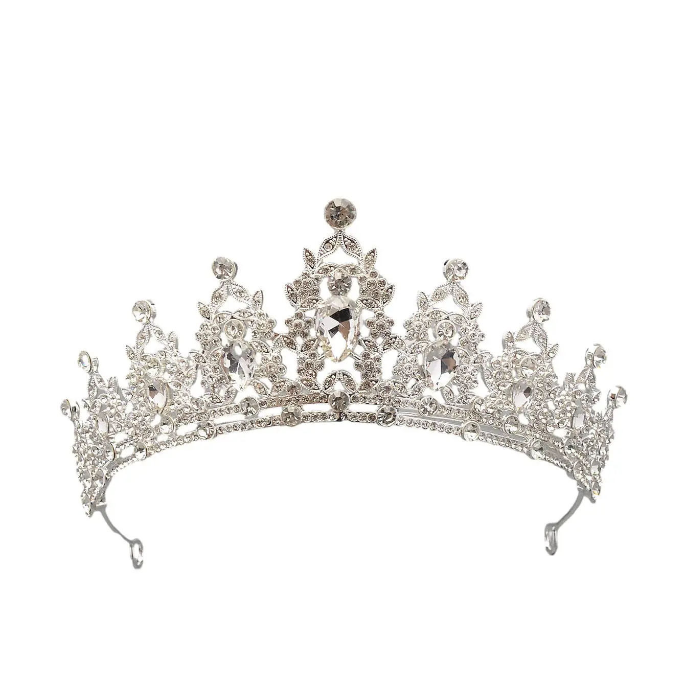 European Crown with Green Rhinestones for Women - Image 2