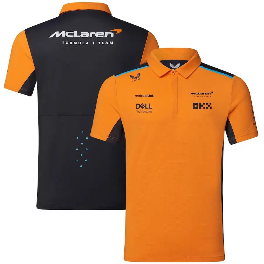 Cross-border F1 racing new POLO shirt motorcycle suit mountain breathable quick-drying round neck short-sleeved POLO off-road shirt