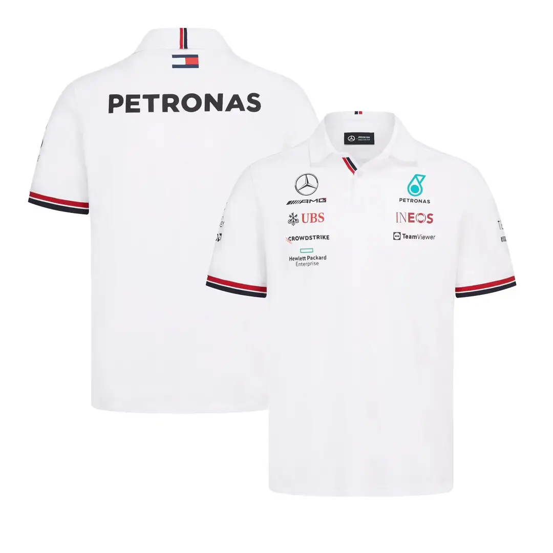Cross-border F1 racing new POLO shirt motorcycle suit mountain breathable quick-drying round neck short-sleeved POLO off-road shirt