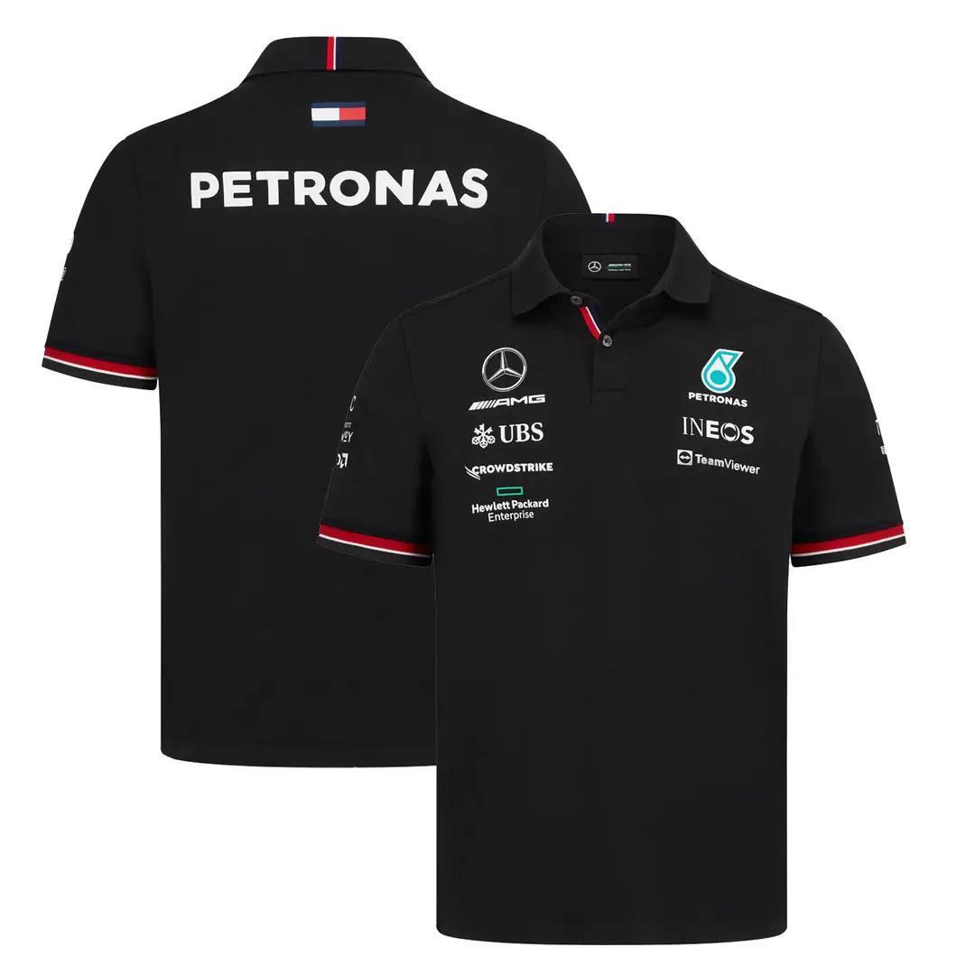 Cross-border F1 racing new POLO shirt motorcycle suit mountain breathable quick-drying round neck short-sleeved POLO off-road shirt