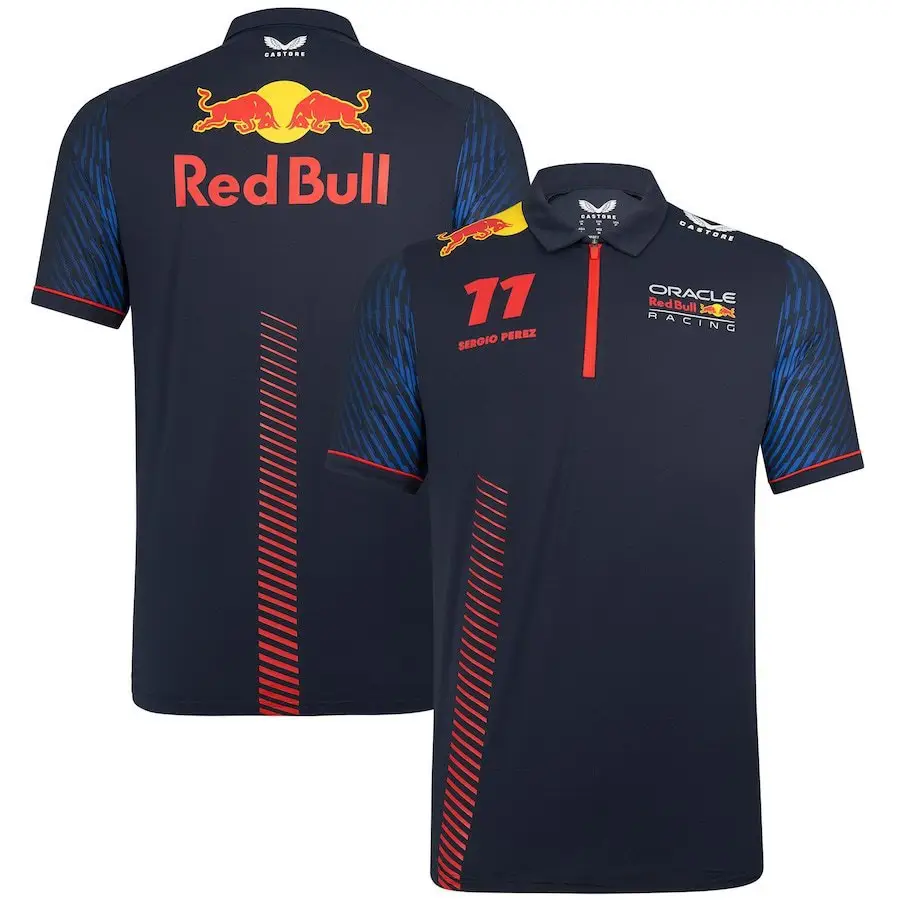 Cross-border F1 racing new POLO shirt motorcycle suit mountain breathable quick-drying round neck short-sleeved POLO off-road shirt