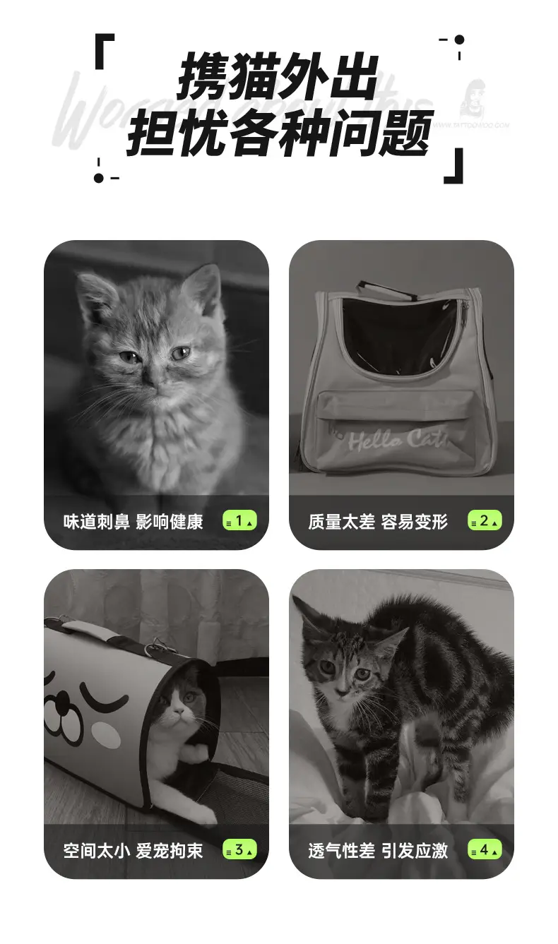 Portable Cat Bag Shoulder Crossbody Pet Backpack — feature 13