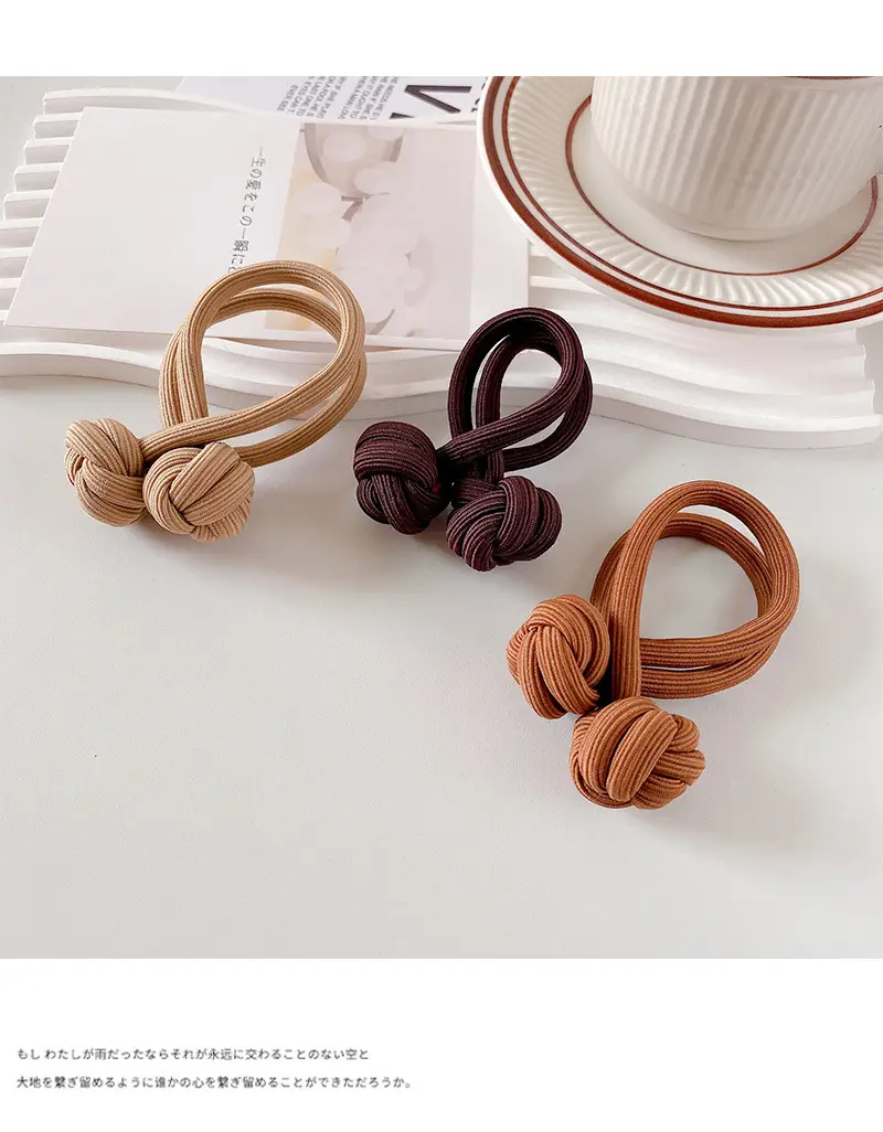 Simple Chinese Knot Hair Rope High Elastic Band — feature 28