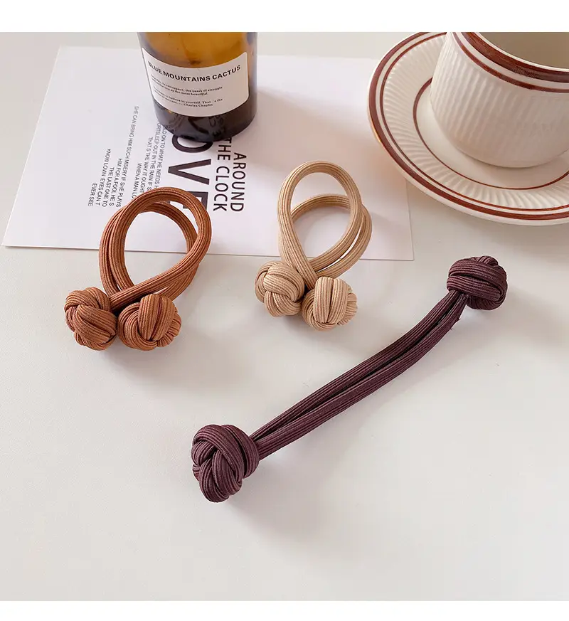 Simple Chinese Knot Hair Rope High Elastic Band — feature 30