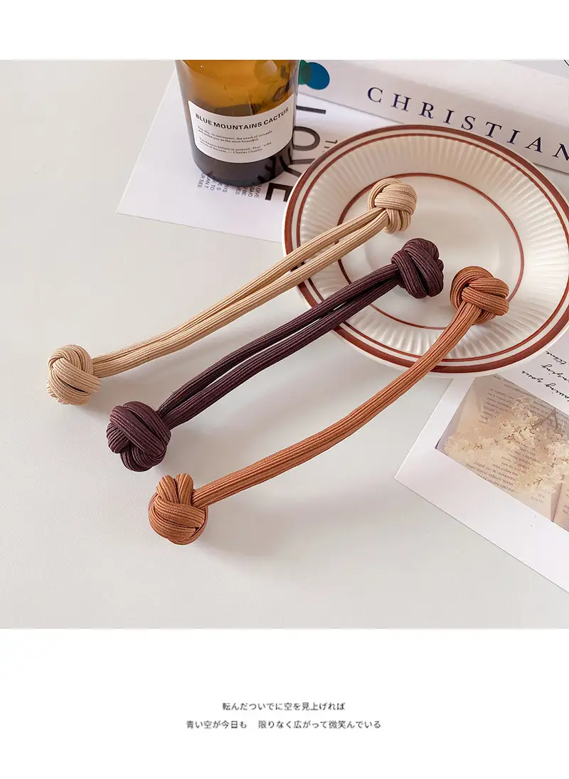 Simple Chinese Knot Hair Rope High Elastic Band — feature 31