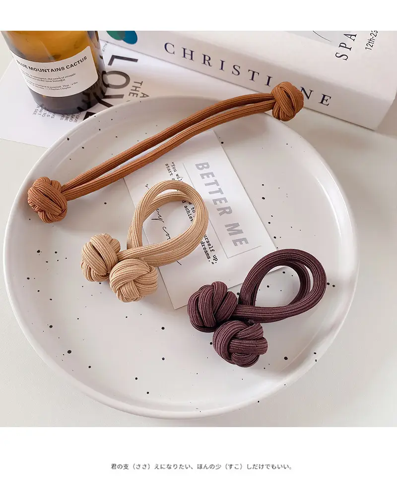Simple Chinese Knot Hair Rope High Elastic Band — feature 33