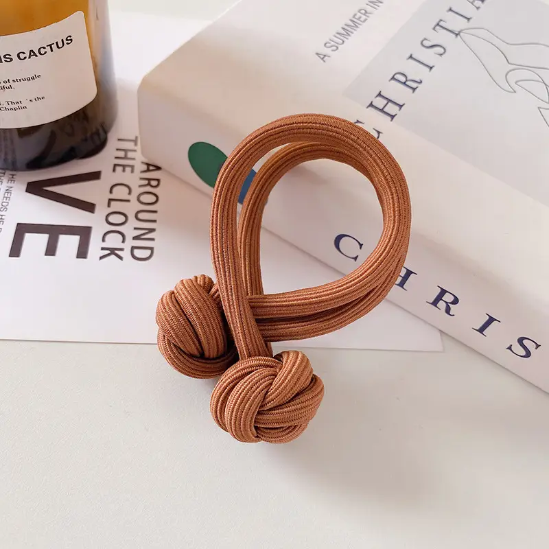 Simple Chinese Knot Hair Rope High Elastic Band - Image 3