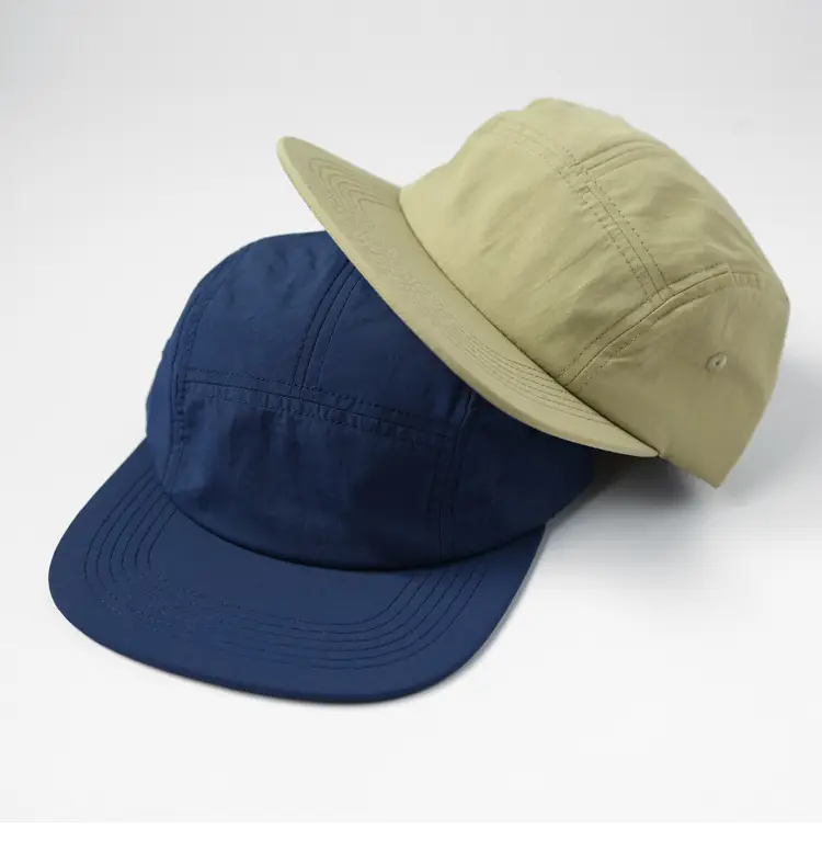 Men's American-style Flat Brim Peaked Cap Olive Green — feature 8