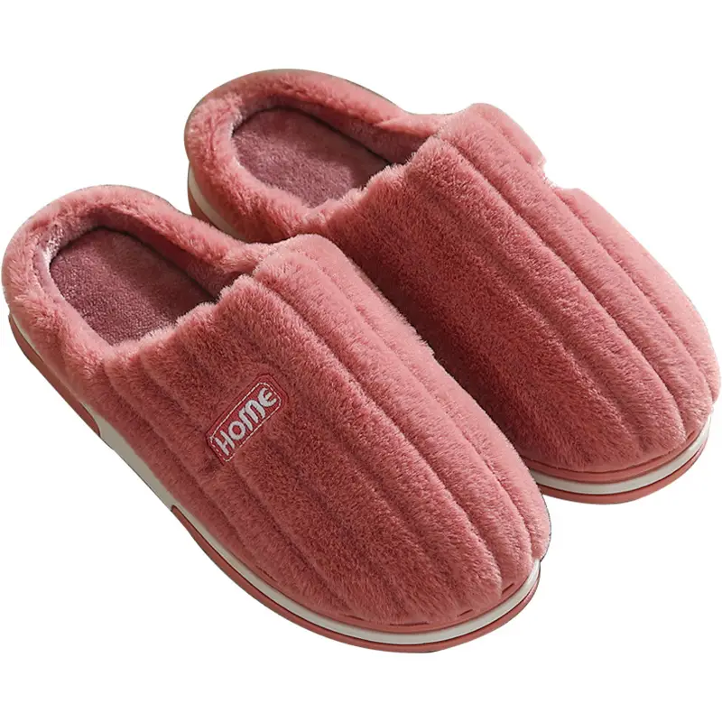 Household Cotton Slippers for Women, Winter Large Size Indoor Home Slippers, Men's Winter Plush Warm Cotton Slippers, Wholesale
