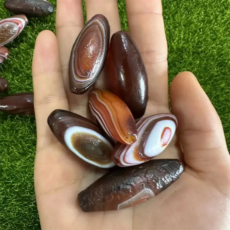 Natural Silk Red Agate Eye Barrel Beads Wholesale