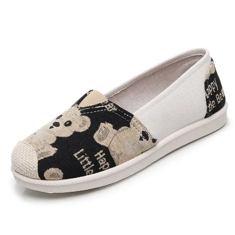 2026 Spring and Autumn New Women's Canvas Shoes Casual Versatile Daily Flats Shallow Mouth Fisherman Shoes Non-Slip Soft Sole - Image 9