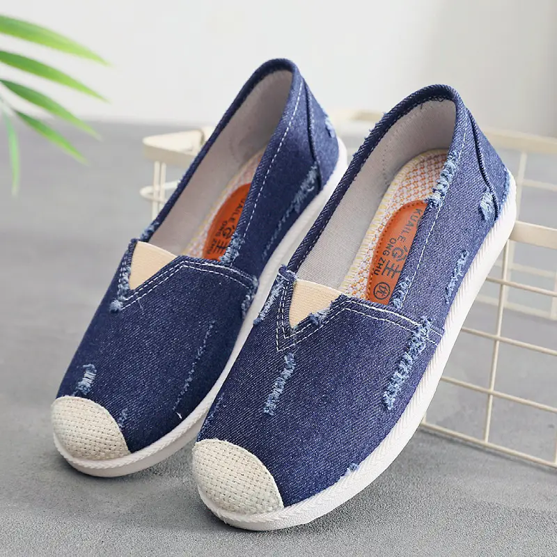 2026 Spring and Autumn New Women's Canvas Shoes Casual Versatile Daily Flats Shallow Mouth Fisherman Shoes Non-Slip Soft Sole - Image 4