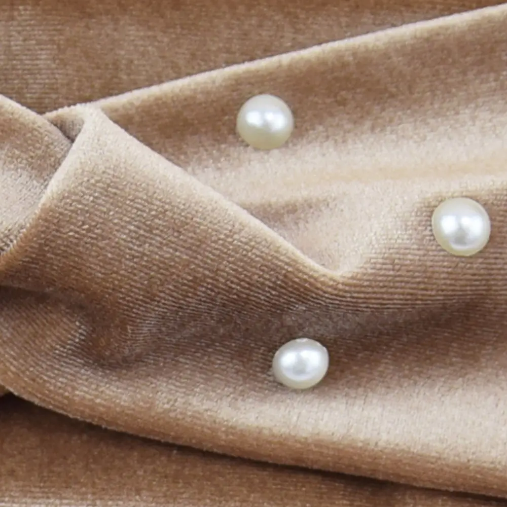 Pearl Velvet Cross Hair Bands Warm Ear Protection - Image 17