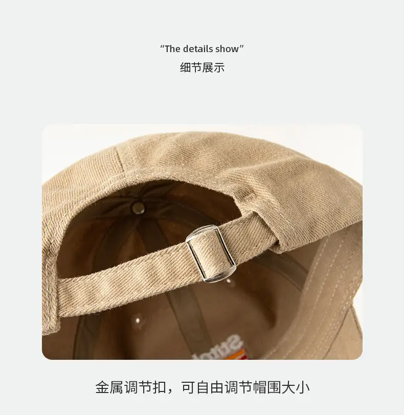 Korean Style Peaked Cap Gray 80-15cm — feature 12