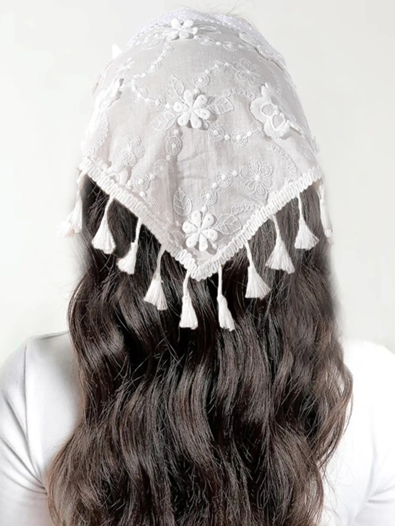 Baby Lace Hairband with Embellished Flower Design — feature 6