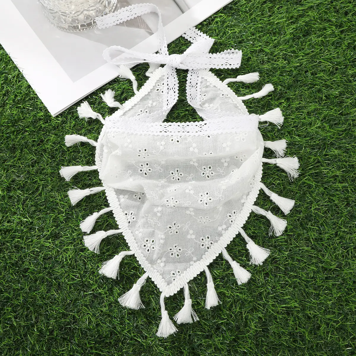 Baby Lace Hairband with Embellished Flower Design