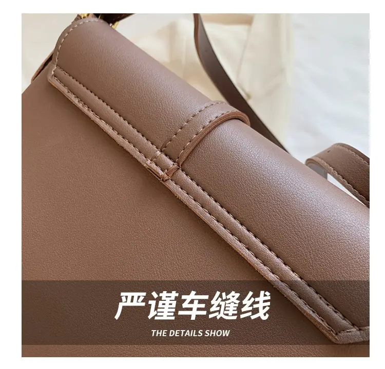 Retro Style Large Shoulder Bag for Women Brown 2026 — feature 6