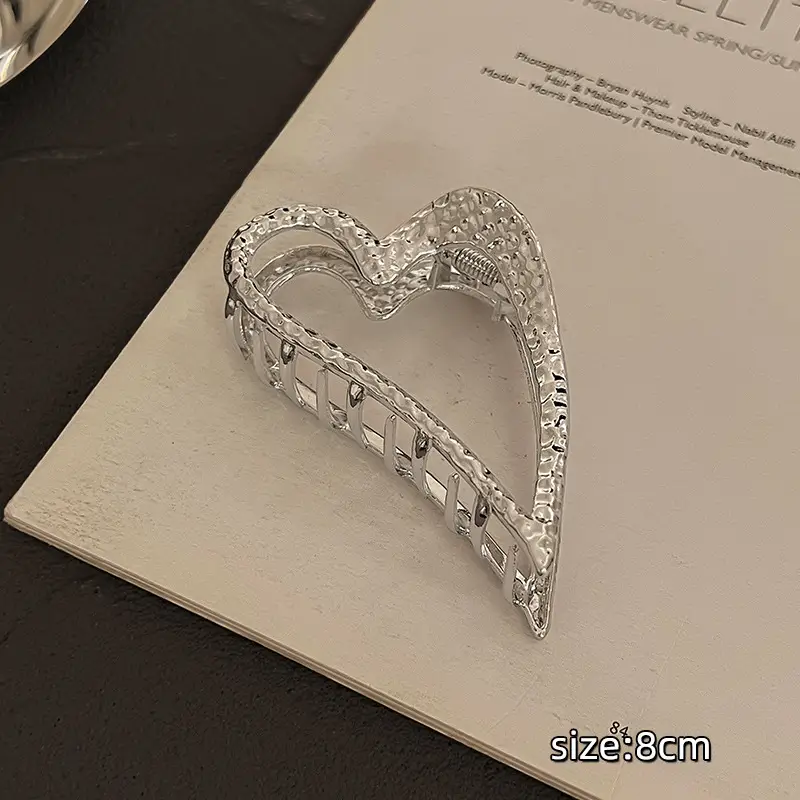 Silver Shark Clip for High-Grip Hair Band Large Size - Image 10