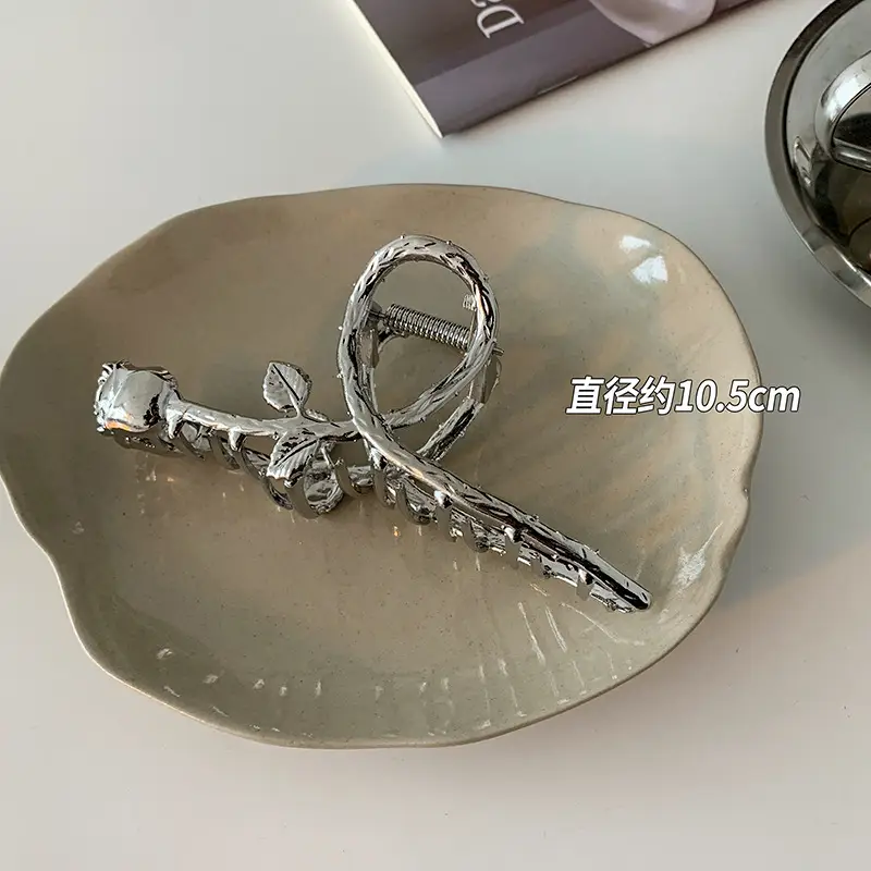 Silver Shark Clip for High-Grip Hair Band Large Size - Image 20