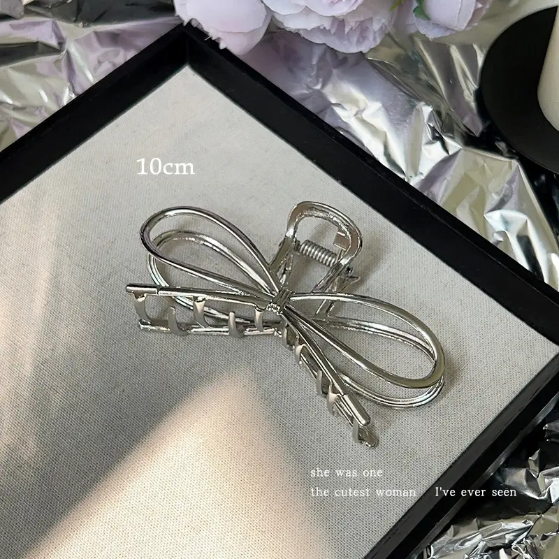 Silver Shark Clip for High-Grip Hair Band Large Size - Image 26