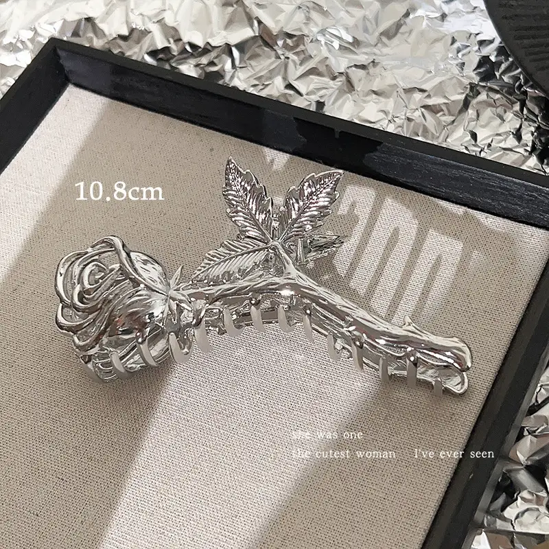 Silver Shark Clip for High-Grip Hair Band Large Size - Image 29