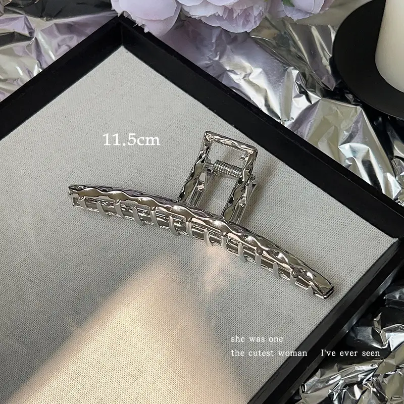 Silver Shark Clip for High-Grip Hair Band Large Size - Image 31
