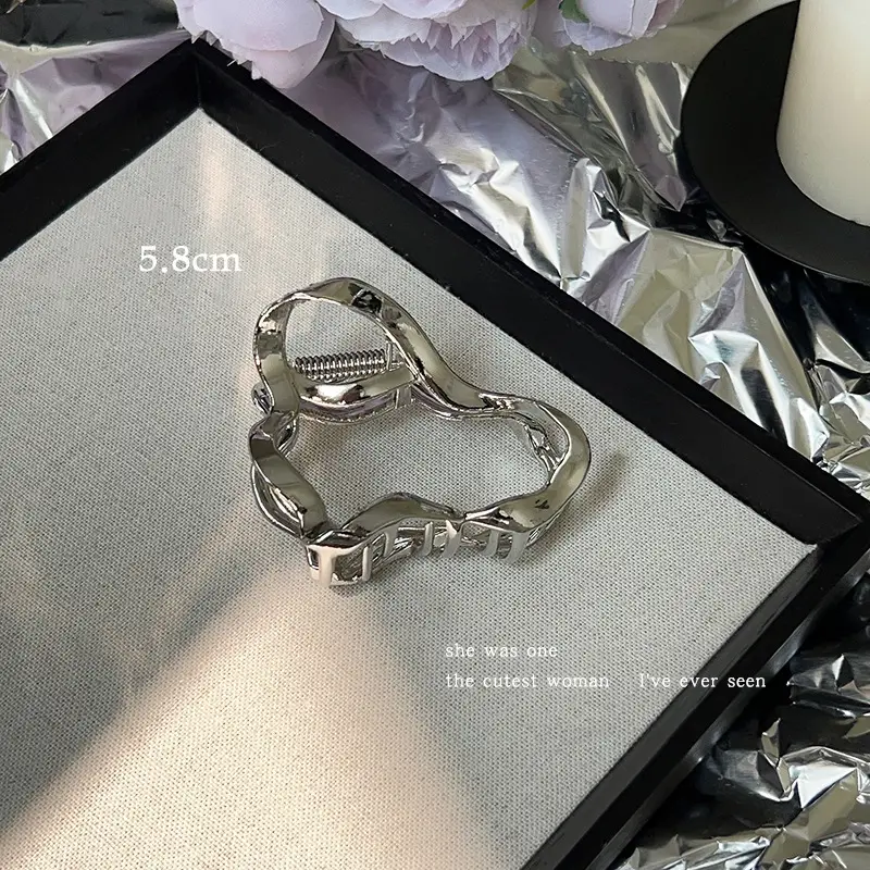 Silver Shark Clip for High-Grip Hair Band Large Size - Image 32