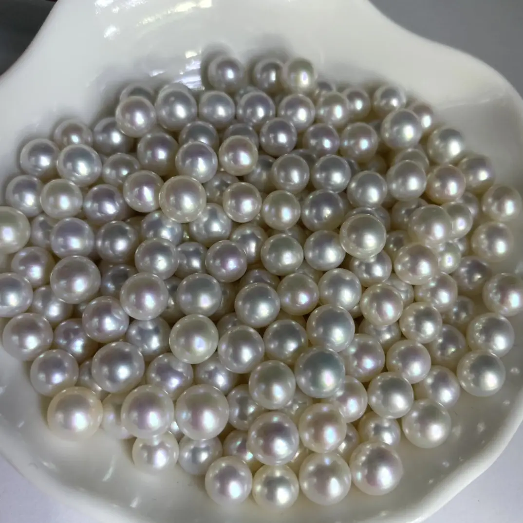 Freshwater Akoya Pearl Beads 6-7mm Mirror Finish - Image 4