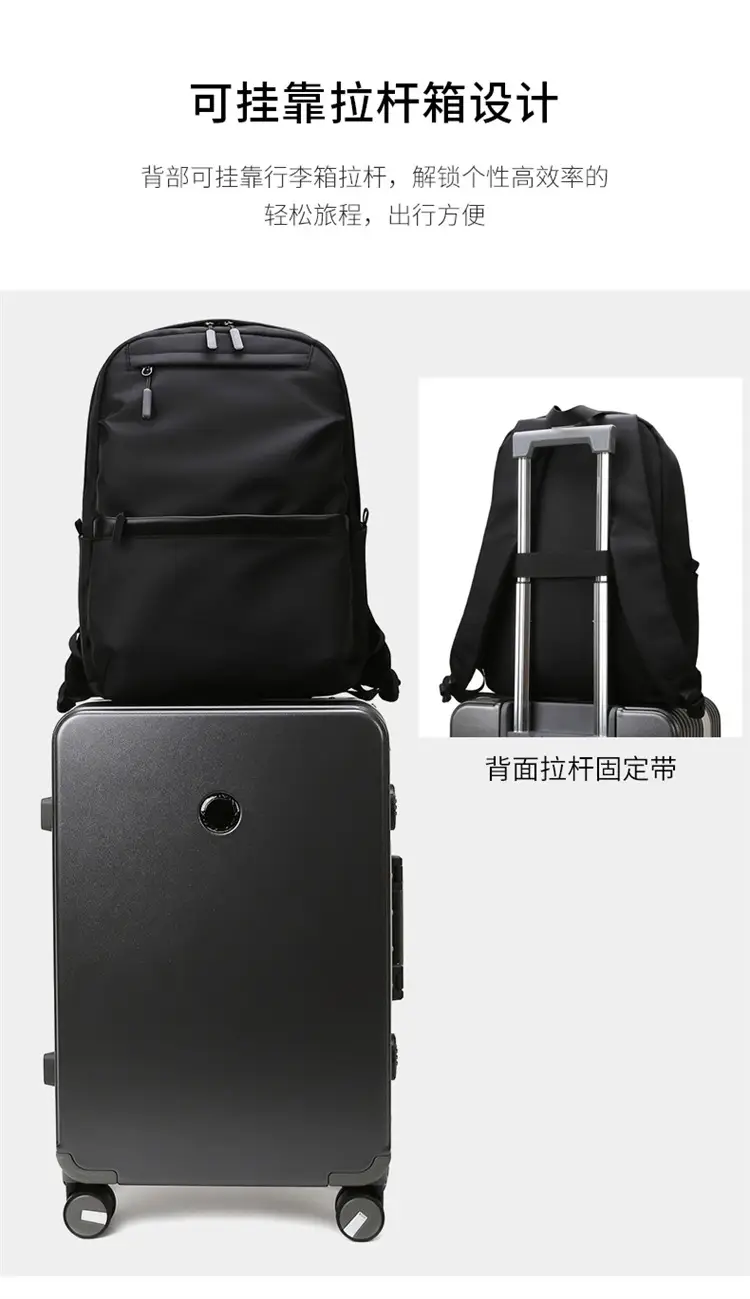 Cross-Border Backpack Large Capacity High-End New Business Casual Computer Bag Backpack High School Student Bag — feature 18