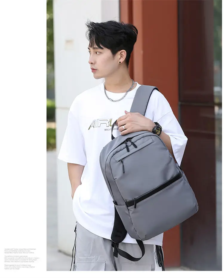 Cross-Border Backpack Large Capacity High-End New Business Casual Computer Bag Backpack High School Student Bag — feature 25