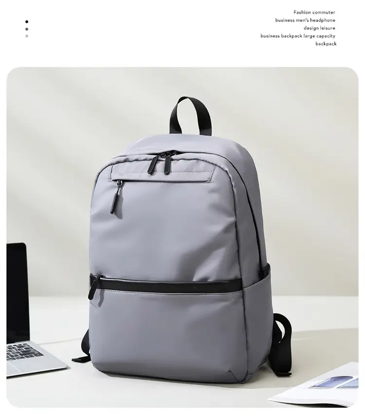 Cross-Border Backpack Large Capacity High-End New Business Casual Computer Bag Backpack High School Student Bag — feature 7