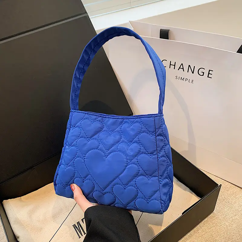 White Quilted Shoulder Bag for Women 2023 Summer - Image 8