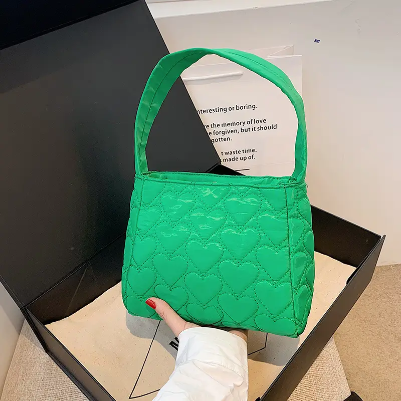 White Quilted Shoulder Bag for Women 2023 Summer - Image 9