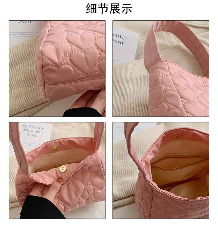 White Quilted Shoulder Bag for Women 2023 Summer — feature 4