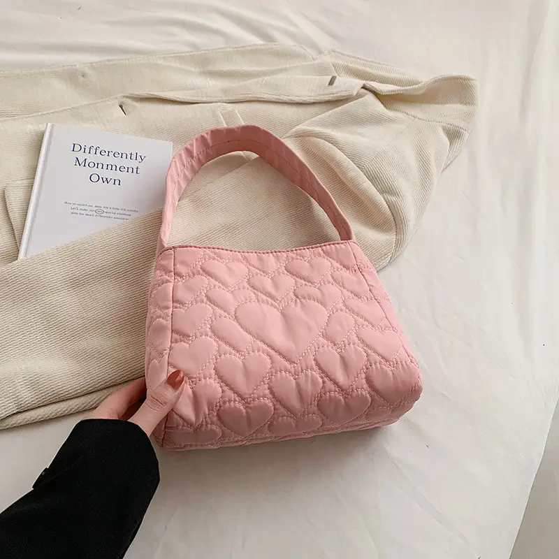White Quilted Shoulder Bag for Women 2023 Summer - Image 5