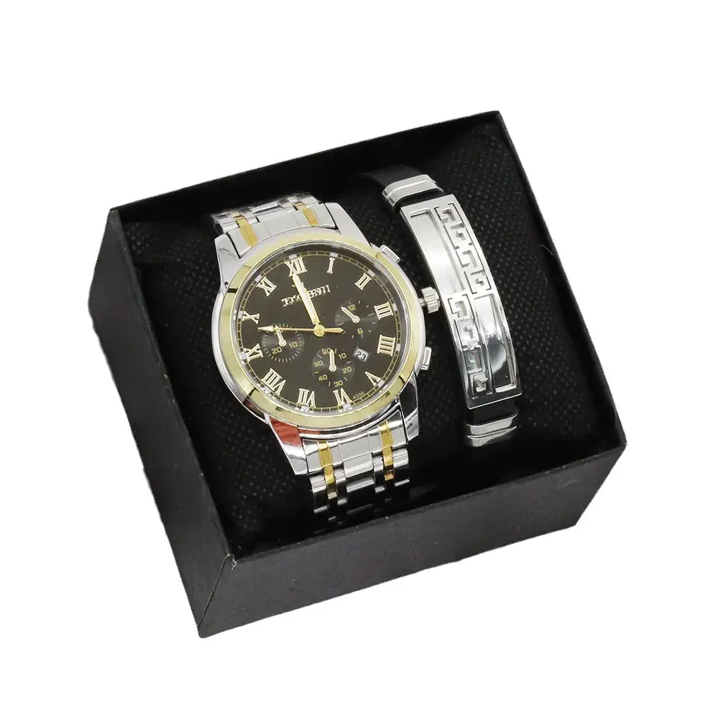Couple's Watch Set Gold Black Waterproof High-End Watches - Image 6