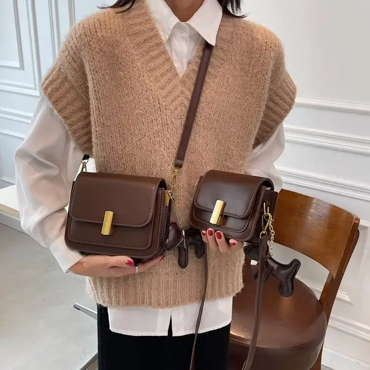 White Bone Design Crossbody Bag for Women