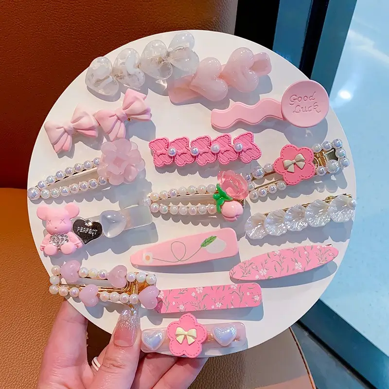 New Cute Cartoon Hairpin Girl Hair Accessories Set