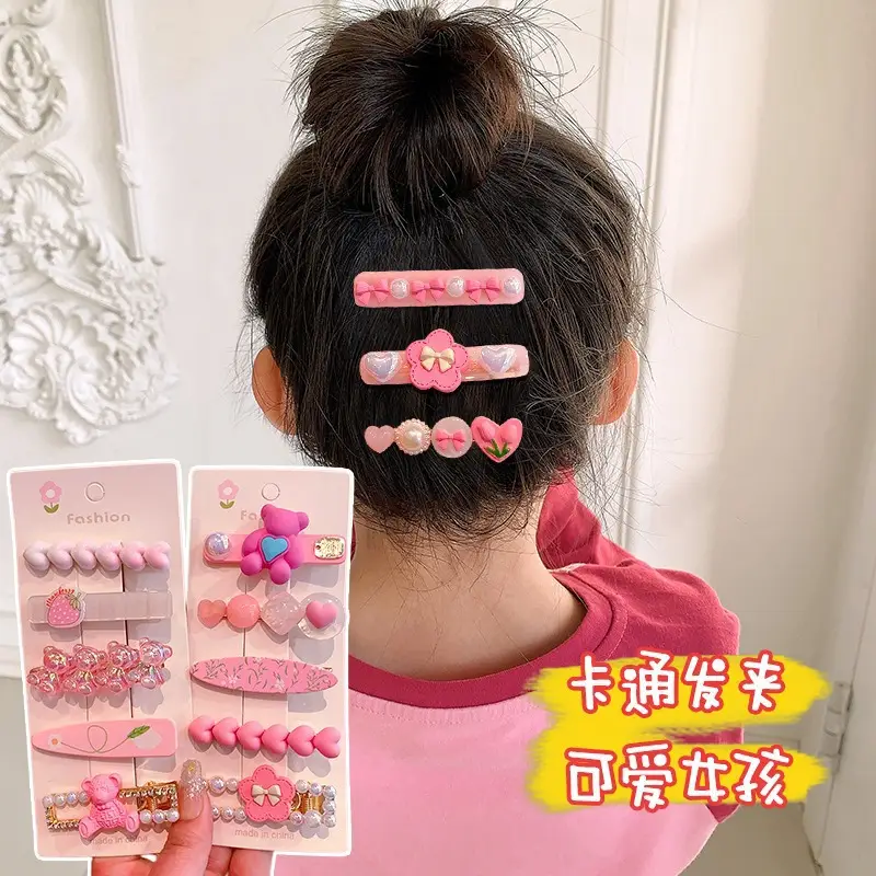 New Cute Cartoon Hairpin Girl Hair Accessories Set