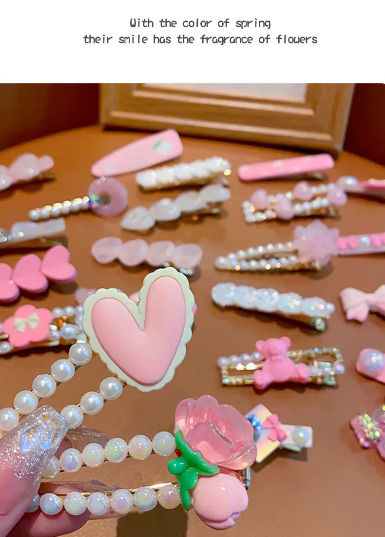 New Cute Cartoon Hairpin Girl Hair Accessories Set — feature 10