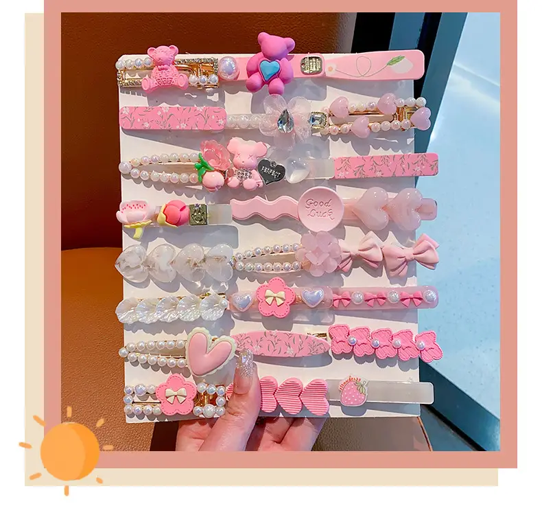 New Cute Cartoon Hairpin Girl Hair Accessories Set — feature 3