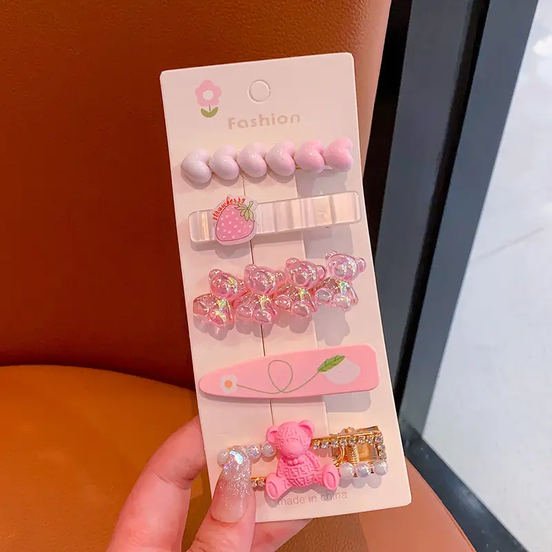 New Cute Cartoon Hairpin Girl Hair Accessories Set