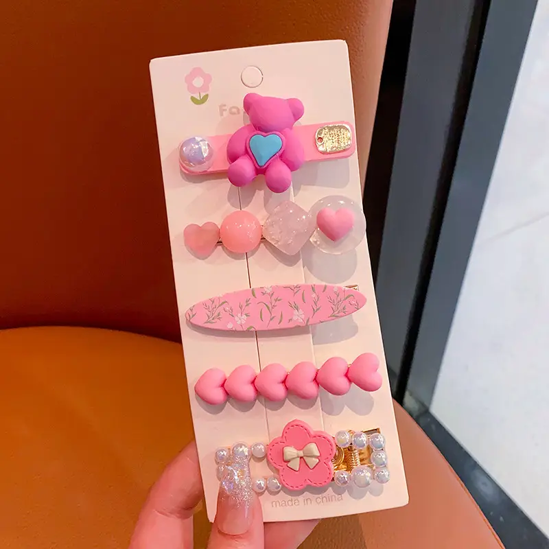 New Cute Cartoon Hairpin Girl Hair Accessories Set