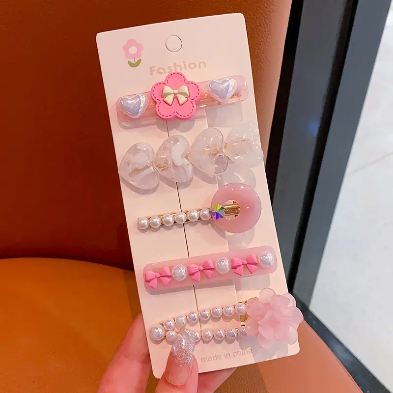 New Cute Cartoon Hairpin Girl Hair Accessories Set