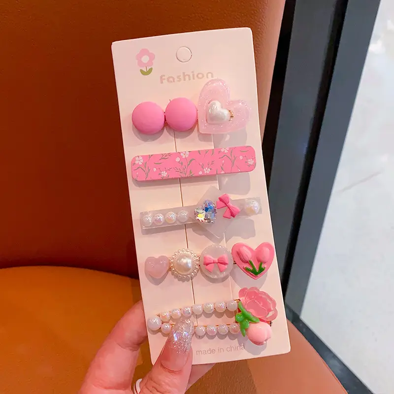 New Cute Cartoon Hairpin Girl Hair Accessories Set